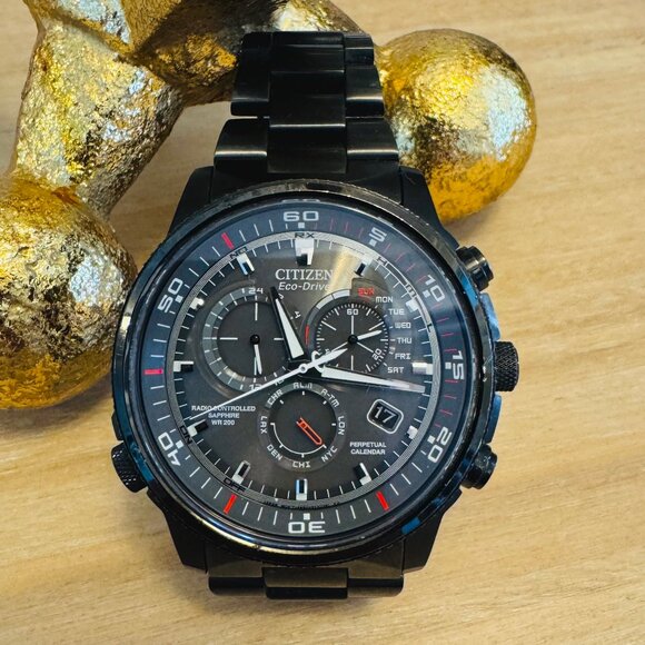 Citizen Nighthawk Radio Controlled Chronograph - Picture 1 of 7
